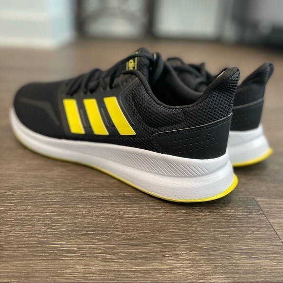 Adidas Runfalcon K 'Shock Yellow' Marathon sz 12 - Picture 4 of 5